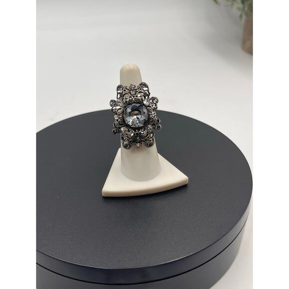 Anne Koplik Designs‎ Chunky
Silver Tone Faceted Stone Ring Statement Adjustable - Picture 6 of 7